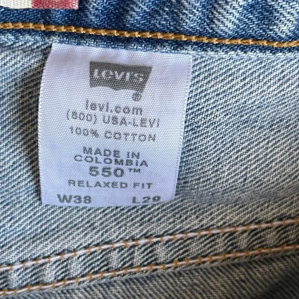 Vintage Y2K Levi's 550 Relaxed Fit Jeans W38 L29 Blue Denim